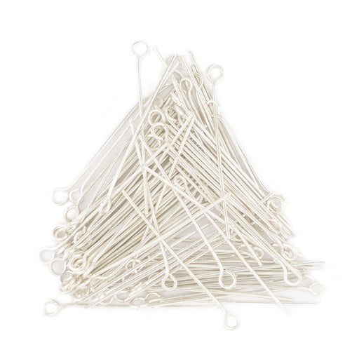 Silver 21 Gauge 1.5 Inch Eye Pins (Approx 500 pieces)
