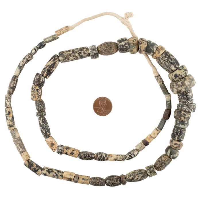 Ancient Mali Granite Stone Beads #17489