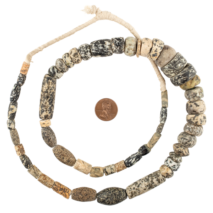 Ancient Mali Granite Stone Beads #17490