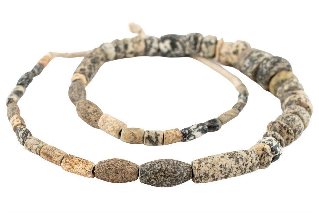 Ancient Mali Granite Stone Beads #17490