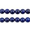 Vintage Round Dark Lapis Lazuli Beads (10mm)