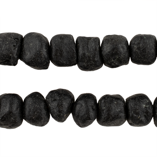 Black Moroccan Pottery Beads (Chunk)