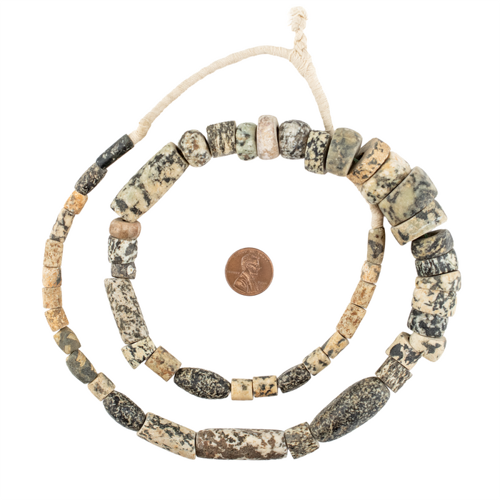 Ancient Mali Granite Stone Beads #17491