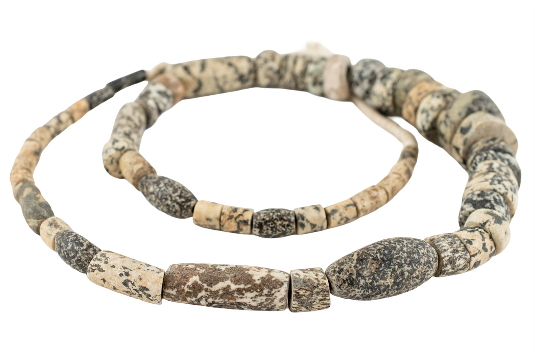 Ancient Mali Granite Stone Beads #17491