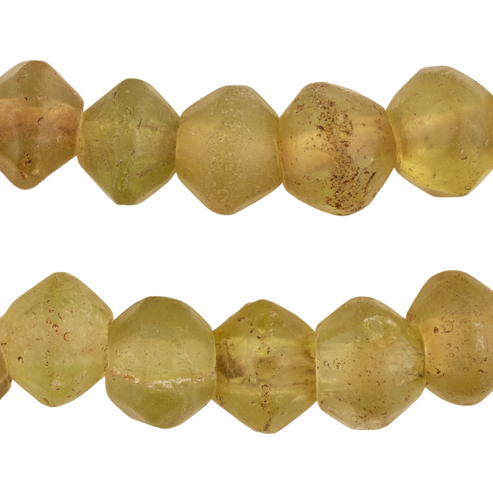Antique Yellow Vaseline Beads