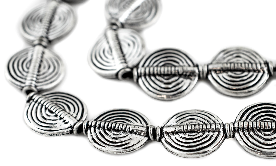 Circular Spiral Silver Beads (15mm) - The Bead Chest