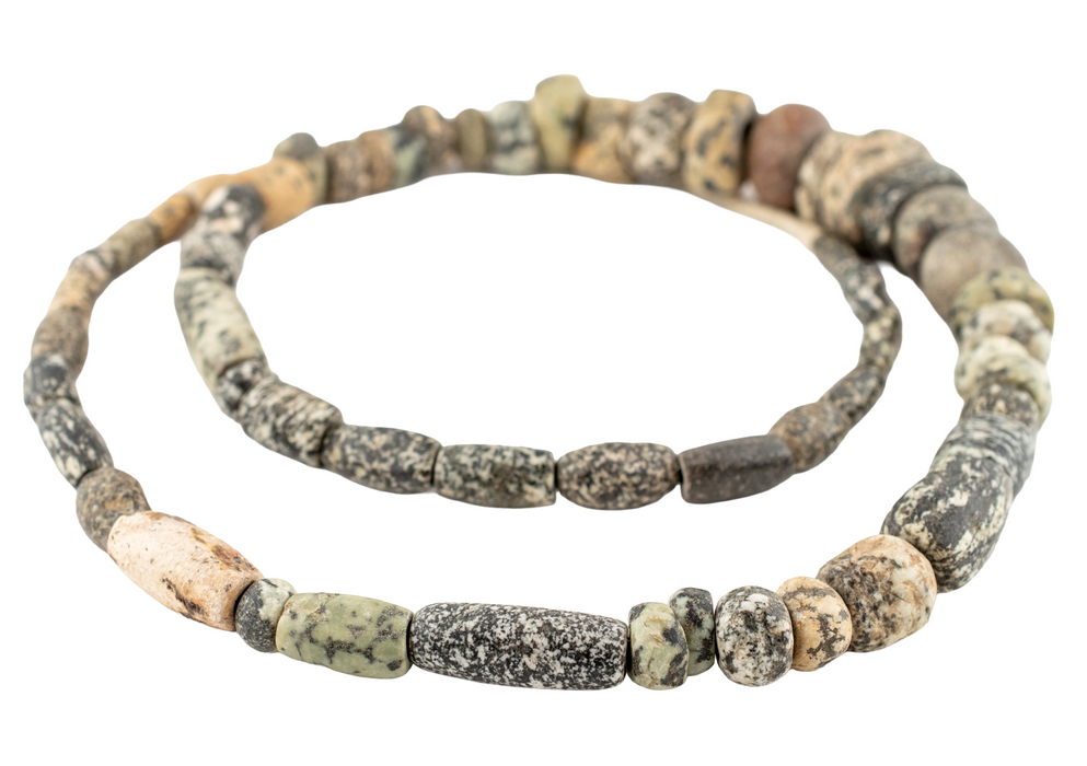 Ancient Mali Granite Stone Beads #17492