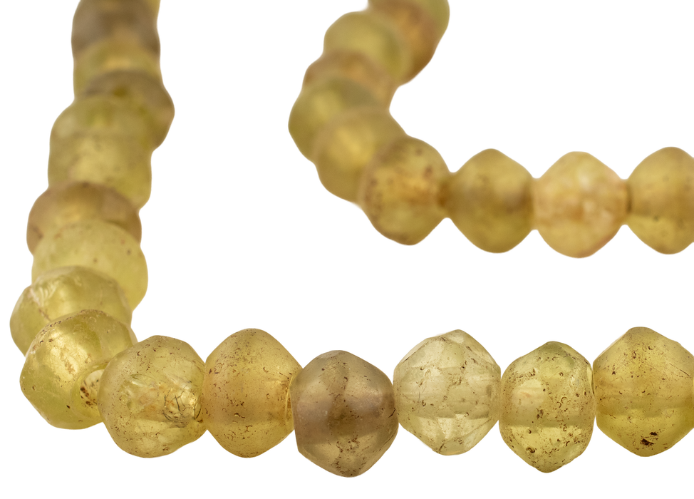 Antique Yellow Vaseline Beads