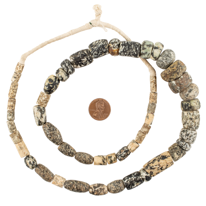 Ancient Mali Granite Stone Beads #17493