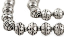 Antiqued Silver Kashimiri Bicone Beads (13mm) - The Bead Chest