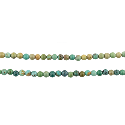 Aqua Green Round Turquoise Beads (3mm)