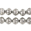 Antiqued Silver Kashimiri Bicone Beads (13mm)