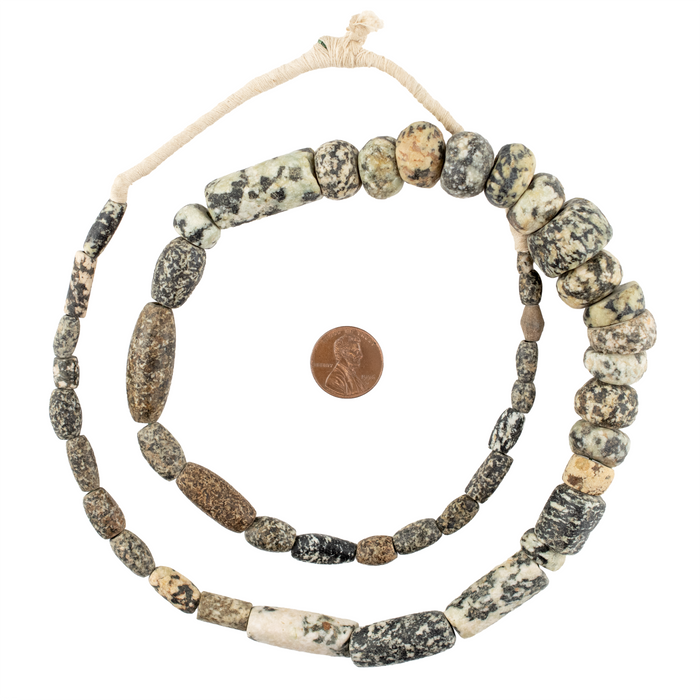 Ancient Mali Granite Stone Beads #17468