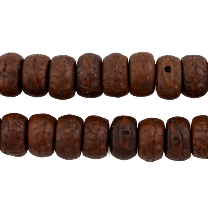 Deep Brown Bodhi Seed Mala Prayer Beads (12mm)