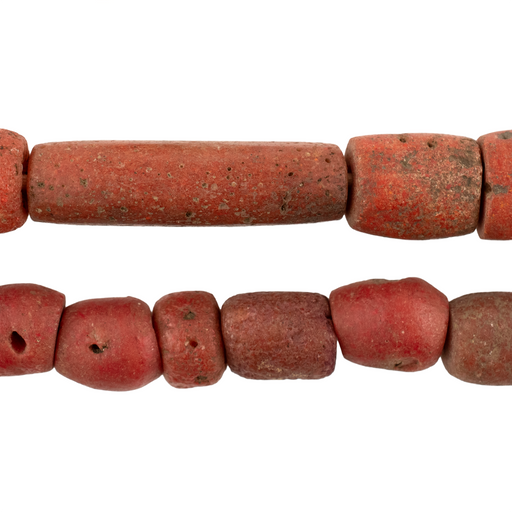 Vintage Yoruba Mock Coral Beads #17279