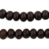 Smooth Dark Brown Bodhi Seed Mala Prayer Beads (12mm)