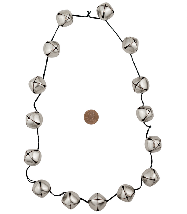 Silver Bell Pendants (20mm)