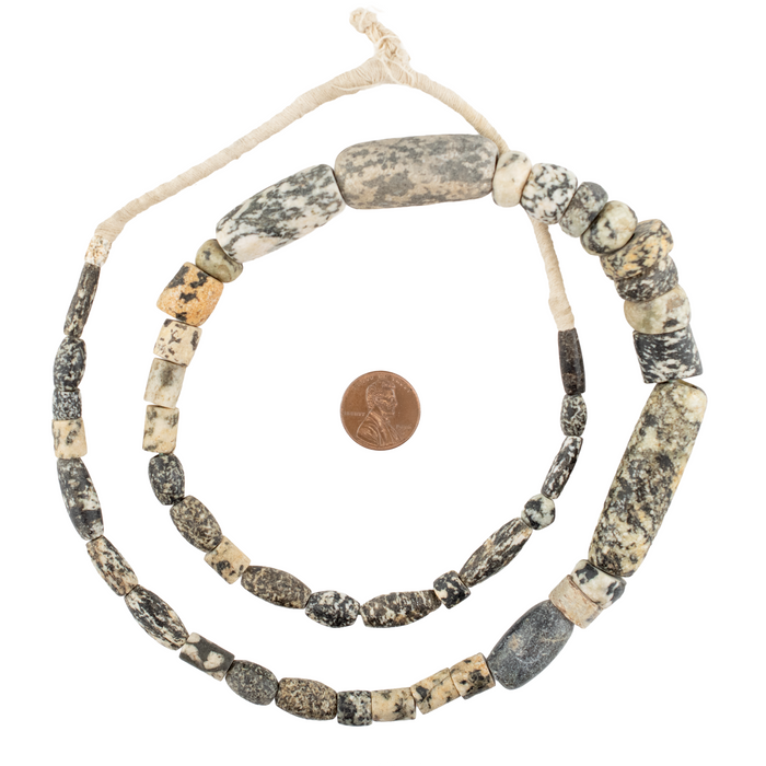 Ancient Mali Granite Stone Beads #17469