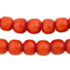 Flame Red Round Amber Resin Beads (12mm)