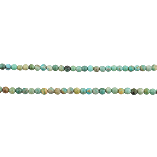 Aqua Green Round Turquoise Beads (2.5mm)