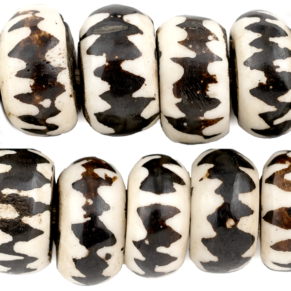 African Bone Batik Beads — The Bead Chest