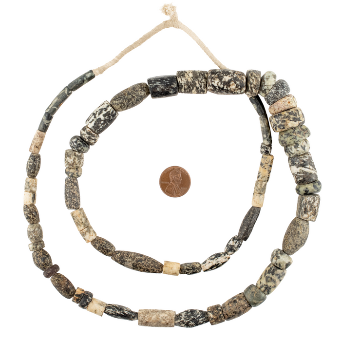 Ancient Mali Granite Stone Beads #17470