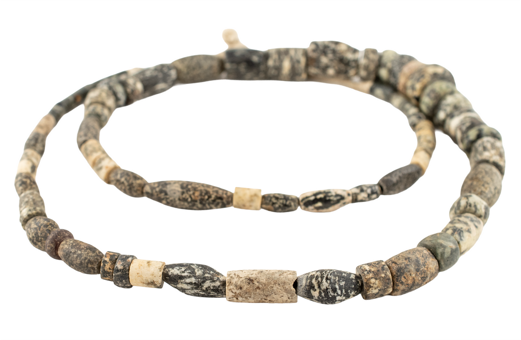 Ancient Mali Granite Stone Beads #17470