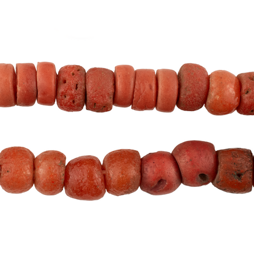 Vintage Yoruba Mock Coral Beads #17282