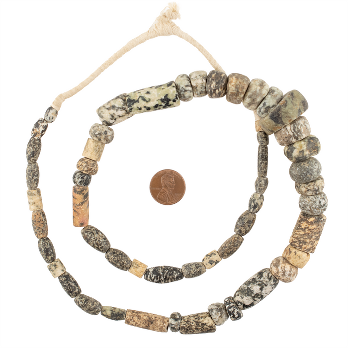 Ancient Mali Granite Stone Beads #17467