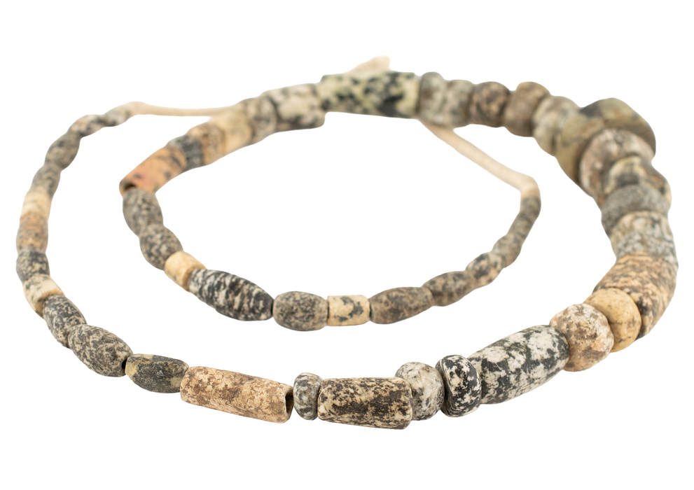 Ancient Mali Granite Stone Beads #17467