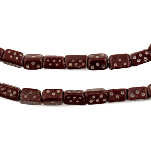 Dark Brown Vintage Bohemian Dice Beads #15569 - The Bead Chest