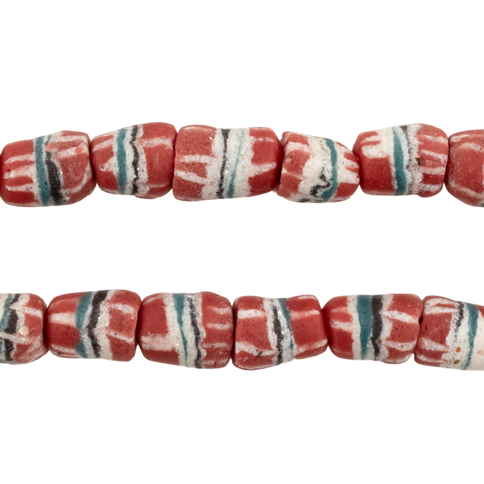 Cherry Red Strawstack Beads
