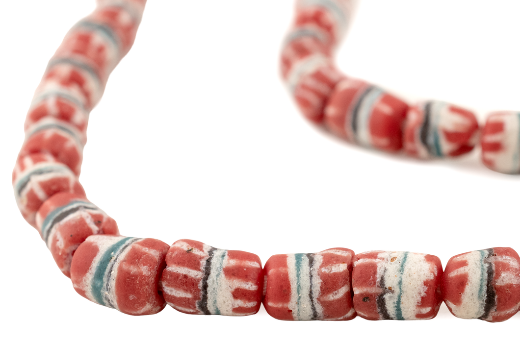 Cherry Red Strawstack Beads
