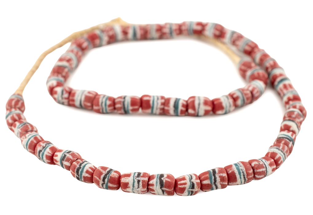 Cherry Red Strawstack Beads