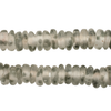 Grey Mist Rondelle Recycled Glass Beads