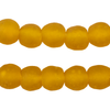 Yellow Recycled Glass Beads (14mm)