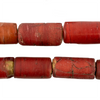 Antique Cornaline D'Aleppo White Heart Venetian Trade Beads #17228