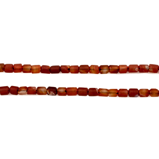 Natural Carnelian Cylinder Beads (4x3mm) - The Bead Chest
