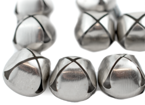 Jumbo Silver Bell Pendants (30mm)