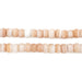 Peach & White Swirl Padre Beads (6mm) - The Bead Chest