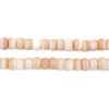 Peach & White Swirl Padre Beads (6mm)