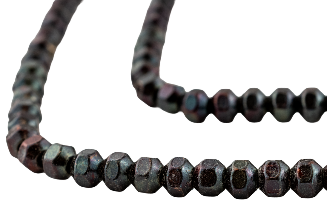 Antiqued Copper Faceted Bicone Beads (5mm)