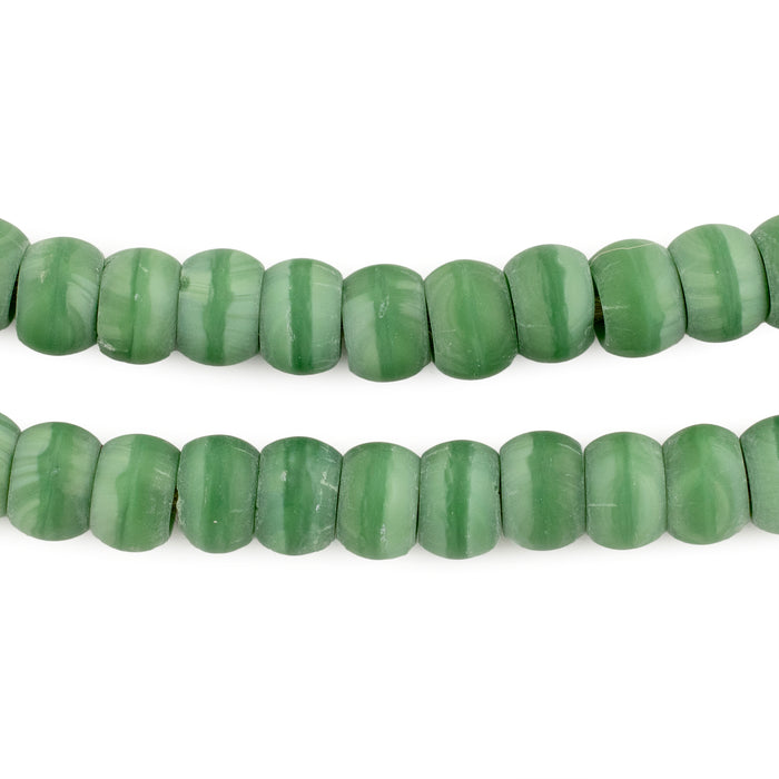Green Padre Beads (8mm) - The Bead Chest