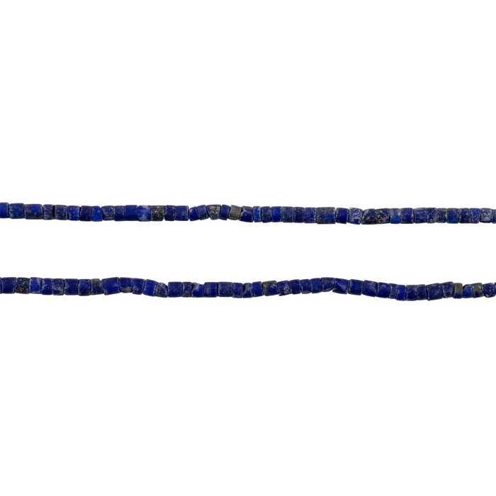 Lapis Lazuli Tiny Cylindrical Heishi Beads (2mm)
