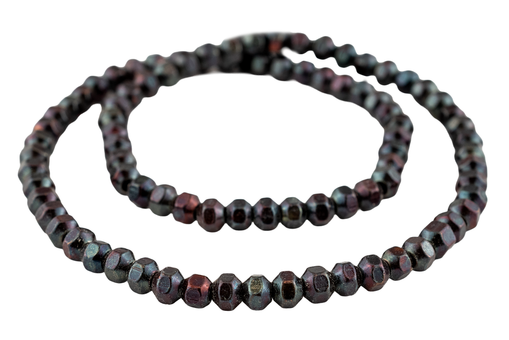 Antiqued Copper Faceted Bicone Beads (5mm)