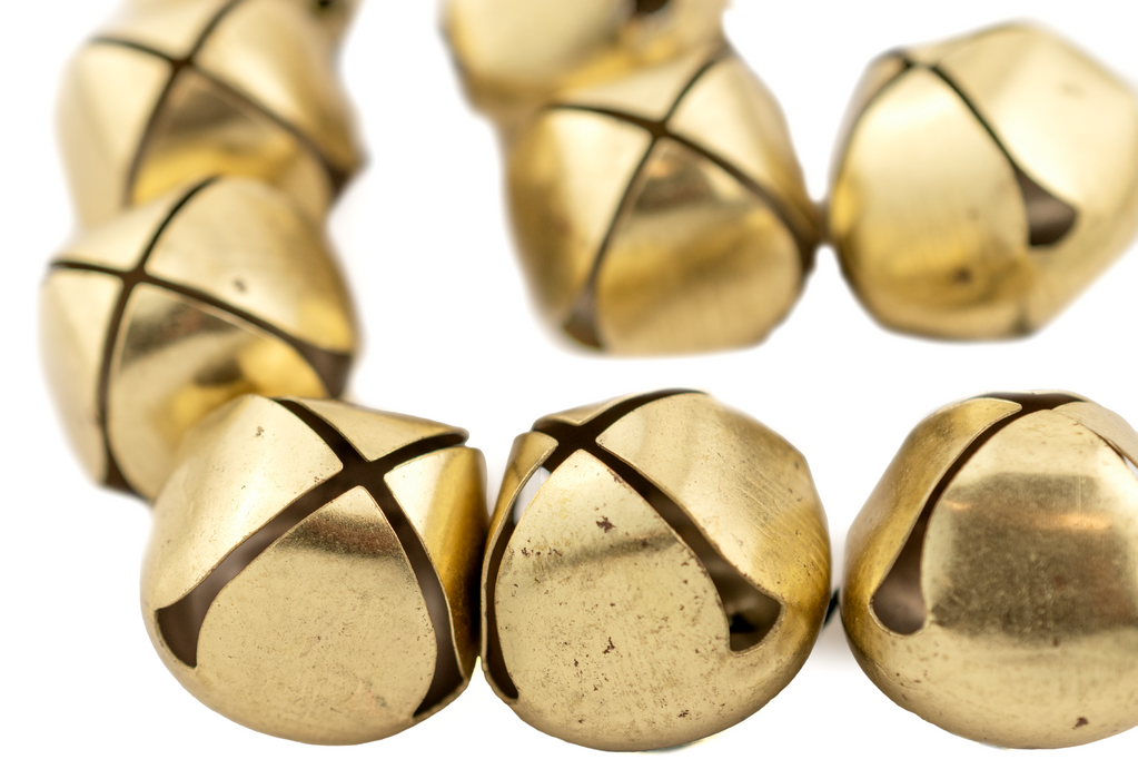 Jumbo Brass Bell Pendants (30mm)