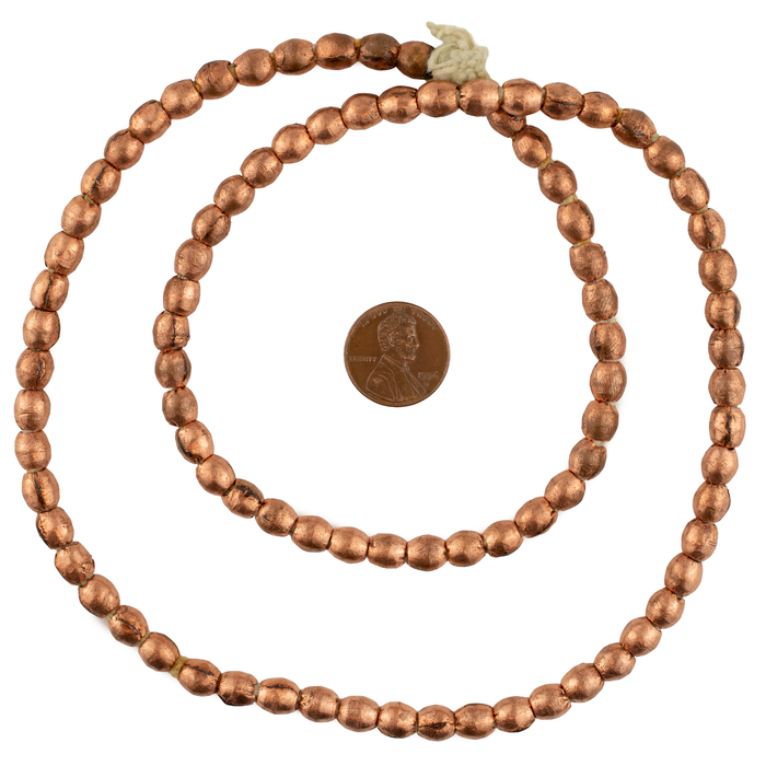 Ethiopian Copper Bicone Beads (6x5mm)