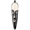 Elongated Mask Batik Bone Feather Pendant (100x22mm)