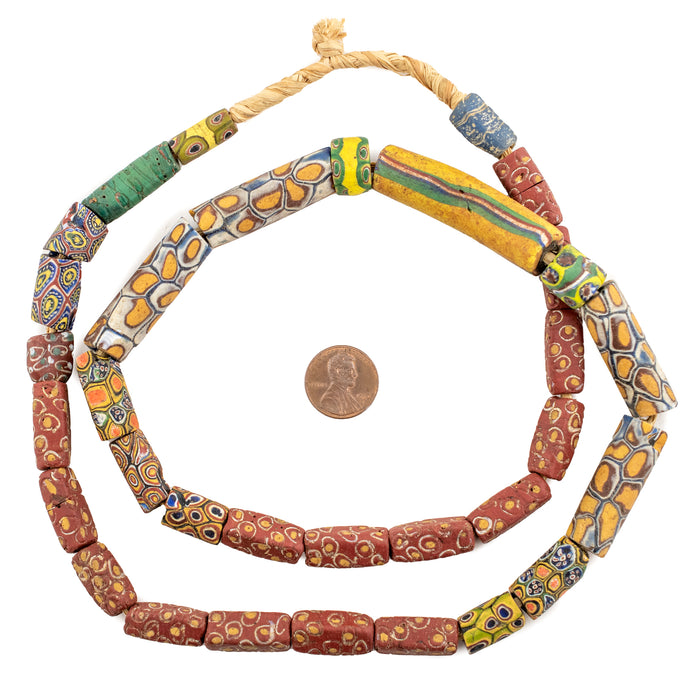 Antique Venetian Millefiori African Trade Beads #15933 - The Bead Chest