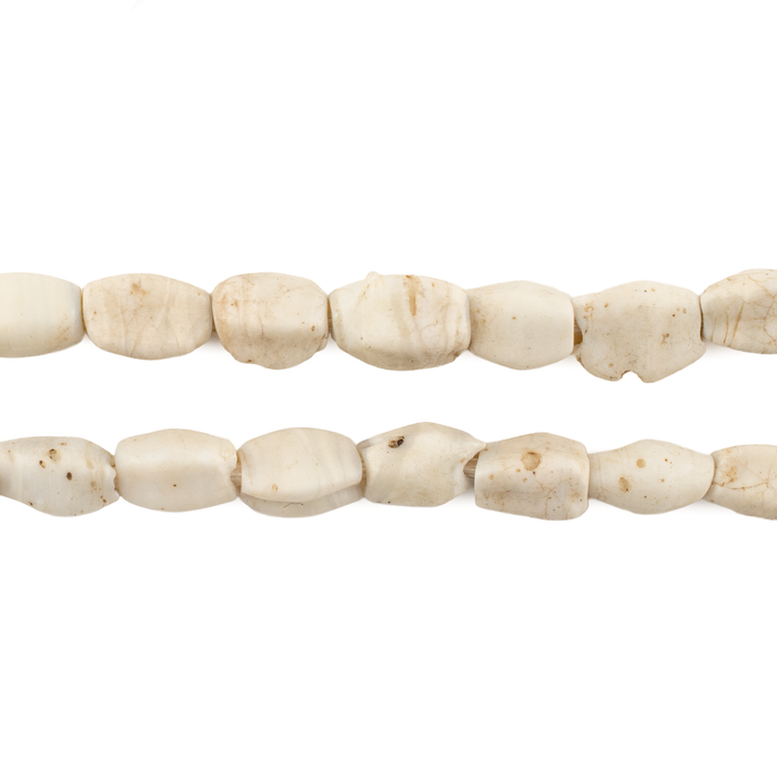 Irregular Old Ghana Glass Beads